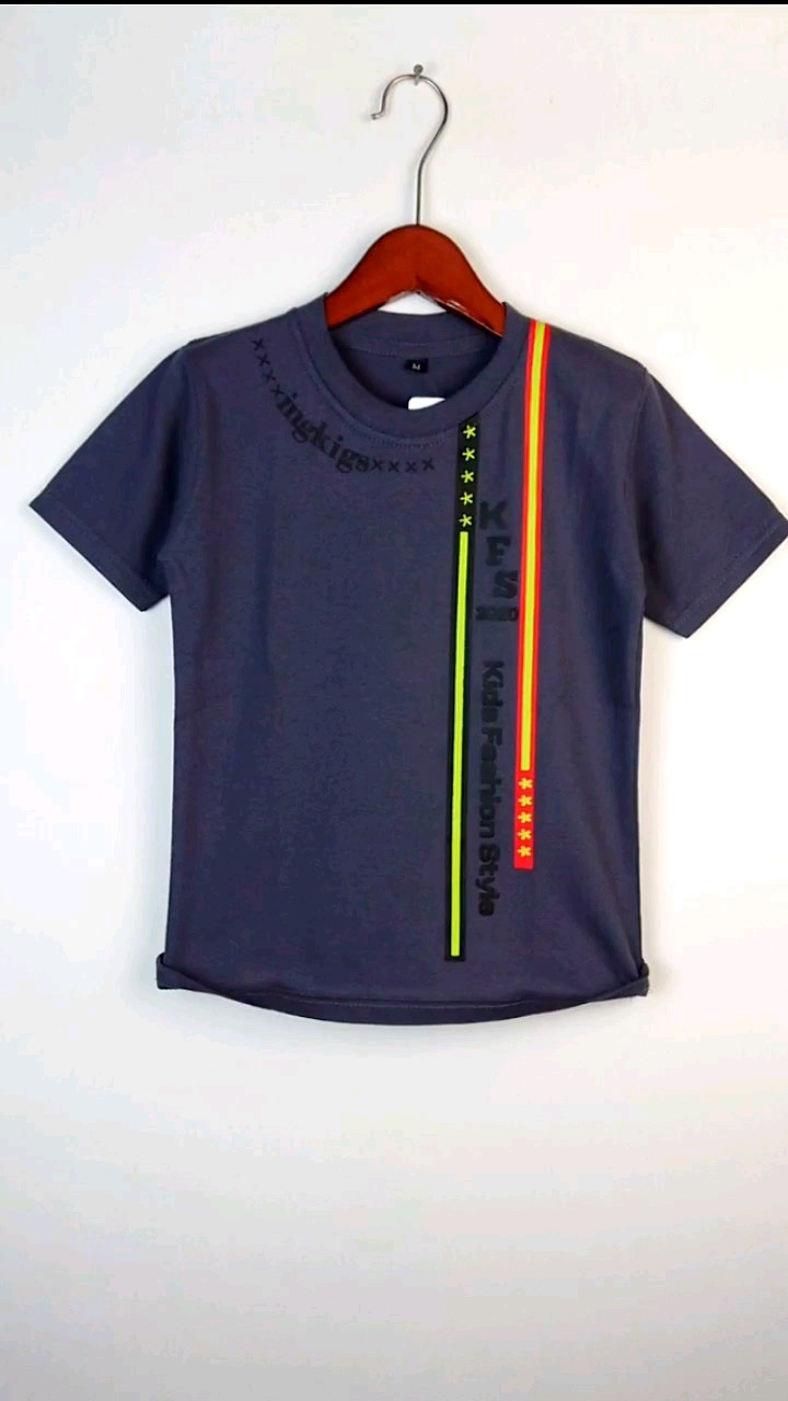 Baju Kaos Anak Laki-Laki Distro Katun Santai Harian Usia 1-10 Tahun