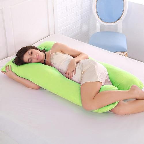 Sleeping Supportหมอนสำหรับหญิงตั้งครรภ์BodyปลอกหมอนคอตตอนUรูปร่างการตั้งครรภ์คลอดบุตรหมอนนอนตะแคงผ้าปูที่นอน
