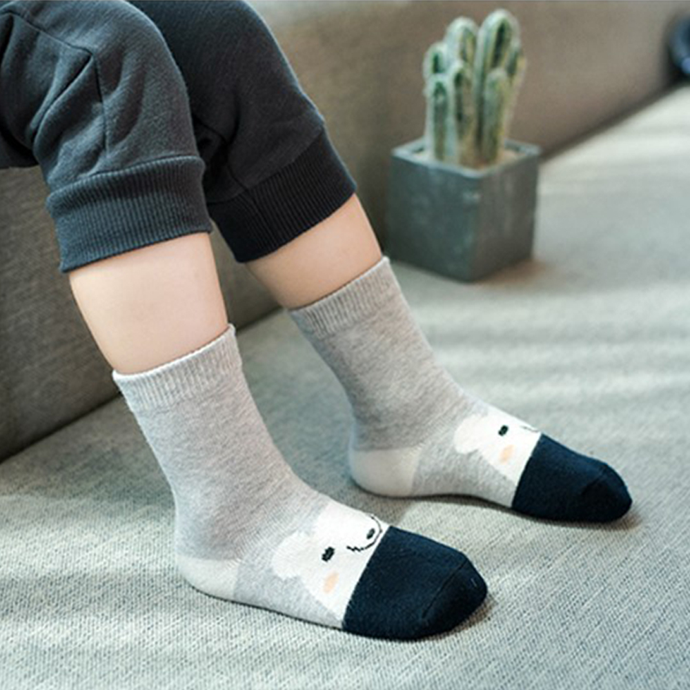 รุ่น WEIJI น่ารัก0-9ปีผ้าฝ้ายหญิง Anti-ลื่นเด็กทารกการ์ตูนถุงเท้าเด็กวัยหัดเดิน