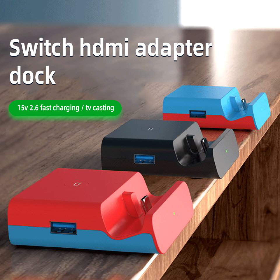 Đế Sạc Cho Nintendo Switch Đế Sạc Di Động Mini Đế Sạc TV HD, Bộ Chuyển Đổi Hdmi Cho Nintendo Switch Docking Station