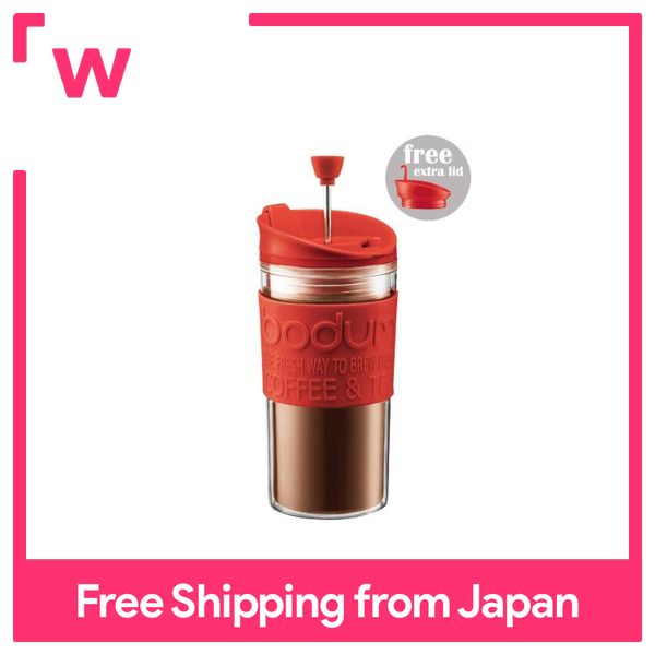 BODUM Bodum Máy Pha Cà Phê Kiểu Pháp Di Động Có Nắp Đậy Cho Cốc Nhựa Bộ Ép