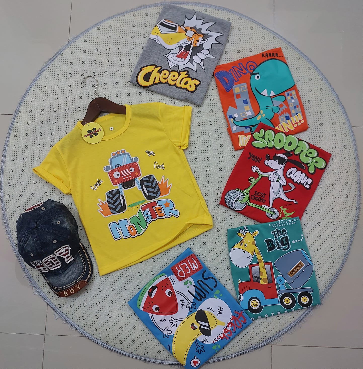 kaos oblong anak laki laki dari umur 3-10thn/COD