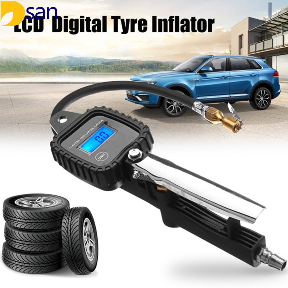 Dsan ดิจิตอล LCD แบบพกพายางรถยนต์ล้อรถอากาศเป่าลมเกจวัดความดัน PSI สาย LCD Digital DISPLAY Dsan ดิจิตอล LCD แบบพกพายางรถยนต์ล้อรถอากาศเป่าลมเกจวัดความดัน PSI สาย LCD Digital DISPLAY