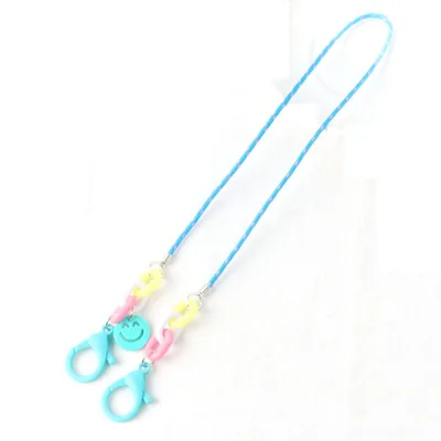SDFSF Cute Smiley Shape Protect Ears Adjustable Glasses Rope Glasses Chain Anti-lost Chain Glasses Neck Lanyards (5)