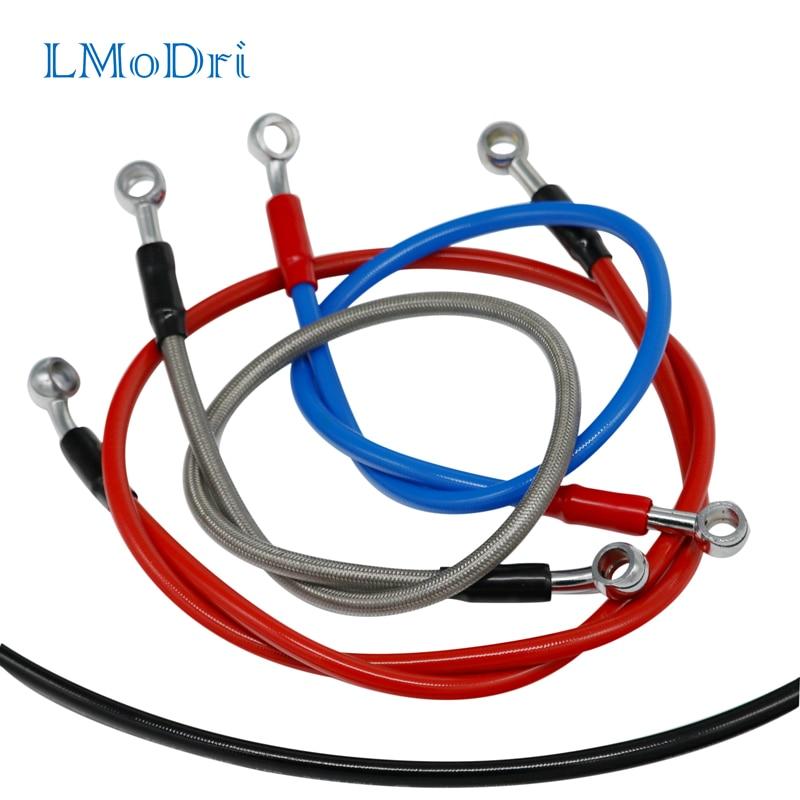 Lmodri phanh xe máy thông dụng ống dẫn dầu Dòng Ly Hợp Ống Thủy Lực Gia Cố thép không gỉ bện Cho ATV Bụi Bẩn Pit Xe Đạp
