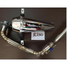 Austin Racing Knalpot Racing Megaphone Series Full System untuk Yamaha R250/MT250