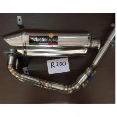 Austin Racing Knalpot Racing Valencia Series Full System untuk Yamaha R250/MT250