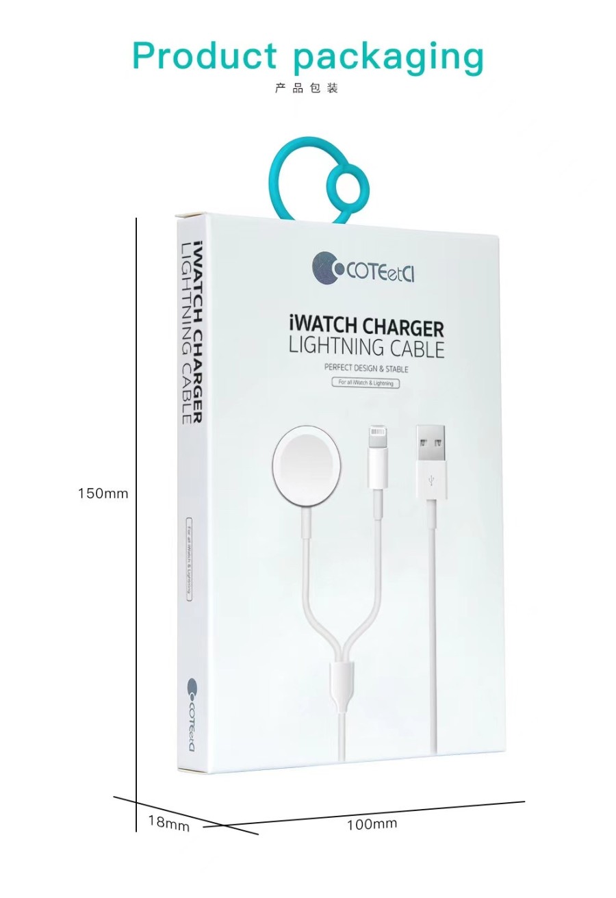 COTEetCI CS5170 Charger apple watch 2in1 kabel iwatch iphone original |  Lazada Indonesia