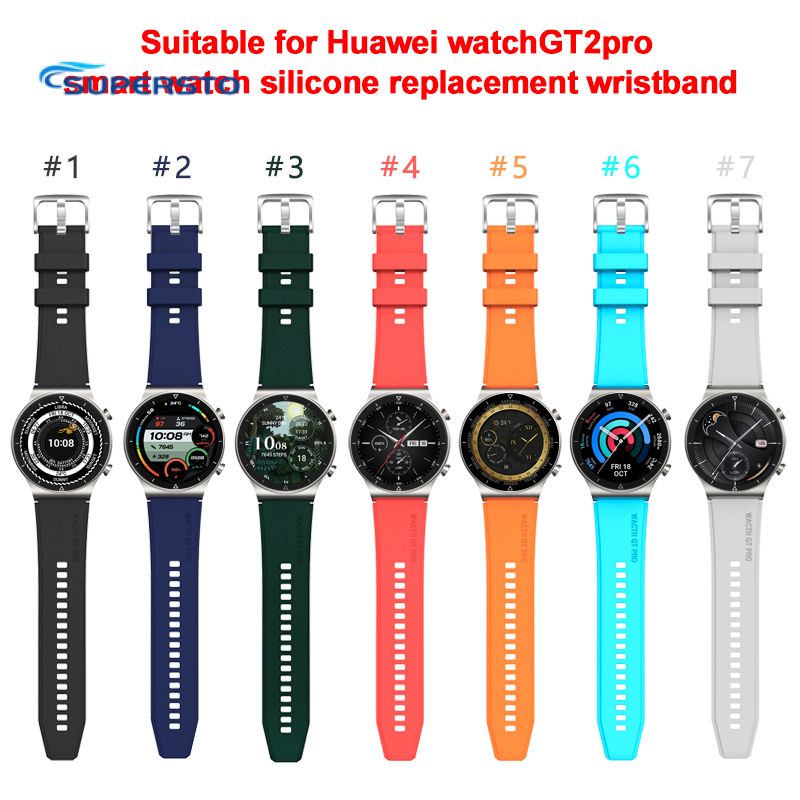 【Supersto】ซิลิโคนสำหรับนาฬิกาHuawei Gt2 Proซิลิโคนนาฬิกาทดแทนได้สำหรับHuawei GT2 Proนาฬิกาคุณภาพสูงและใหม่