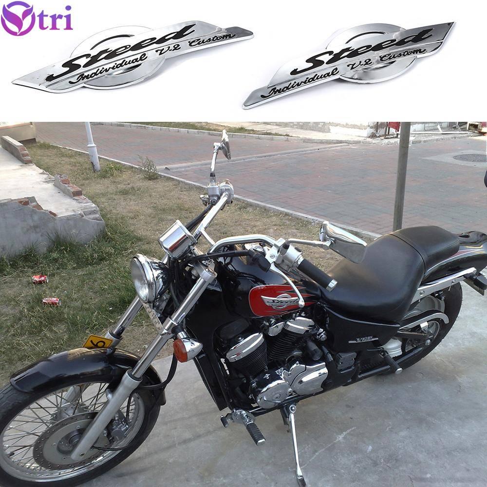 Biểu Tượng Huy Hiệu Decal Bình Xăng Bằng Nhựa Ytri-chrome Cho Honda Shadow Steed VLX 400 600 Cắm Và Chạy