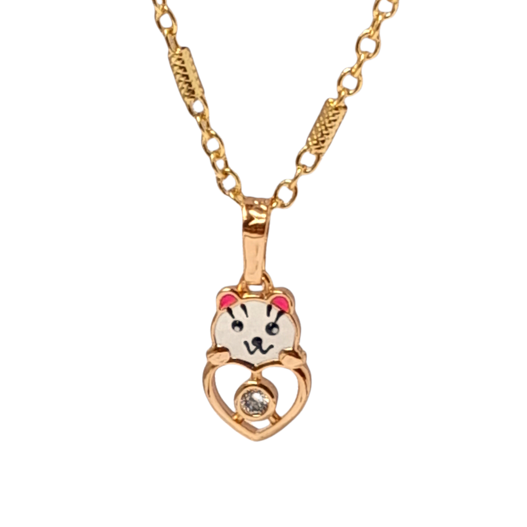 Kalung Anak Lapis Emas Liontin Hello 