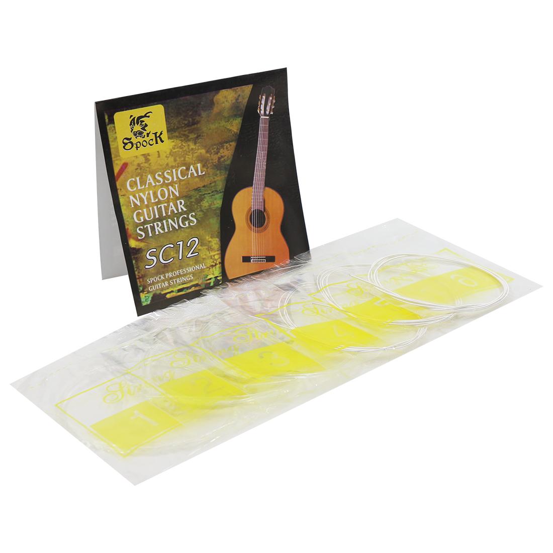 KOKKO Bộ 6 Dây Đàn Ghi Ta Siêu Nhẹ Mạ Bạc Ni Lông Dành Cho Guitar Acoustic Cổ Điển