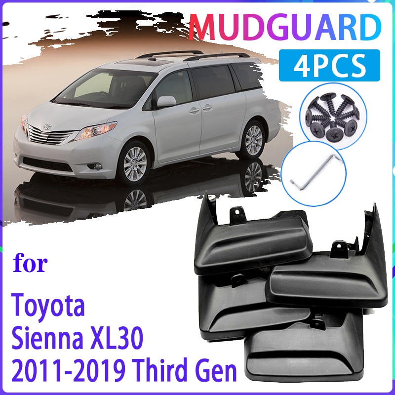 Tấm chắn bùn xe hơi cho toyota sienna xl30 2011 ~ 2019 2012 2013 2014 2015 2016 tấm chắn bùn tấm chắn bùn phụ kiện ô tô