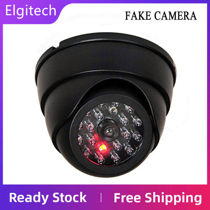 Camera giả mô phỏng cctv ngoài trời có đèn led nhấp nháy camera giả vòm an ninh gia đình camera an ninh đa năng