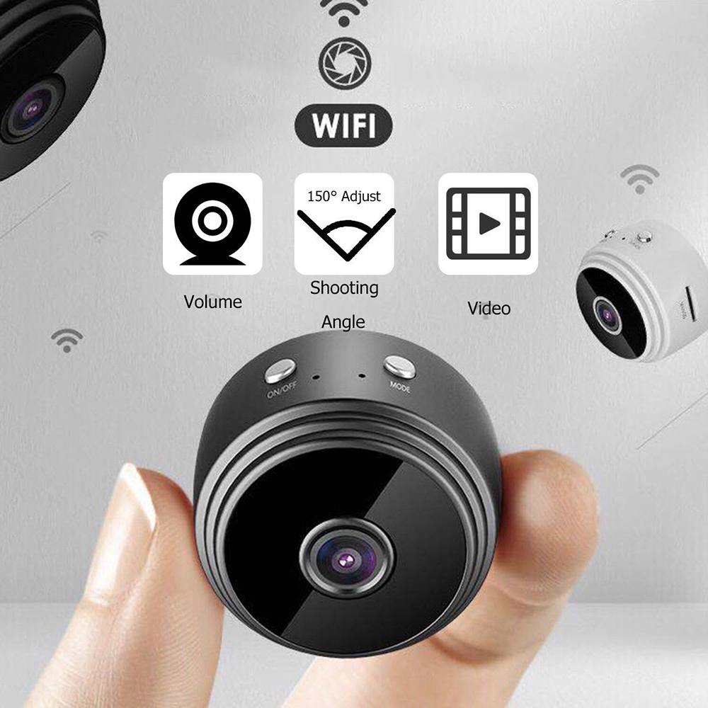 Abaaba บริการส่งด่วน✔️ A9 1080P HD กล้องจิ๋ว Ultra-Clear Wifi ไร้สายกล้องวีดีโอพร้อมฉากยึดแม่เหล็กติดตั้งง่าย24ชั่วโมงบ้านกล้องนิรภัยกล้อง IP การมองเห็นได้ในเวลากลางคืนกล้องกล้องวิดีโอ Dvr [HD Wificam Pro]