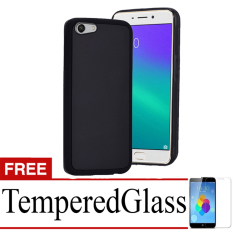 Case Anti Gravity Oppo F1 S Nano Technology Soft TPU - Hitam + Free Tempered Glass