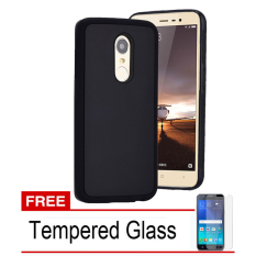 Case Anti Gravity Xiaomi Redmi Note 3 / 3 Pro Nano Technology Soft TPU - Hitam + Free Tempered Glass