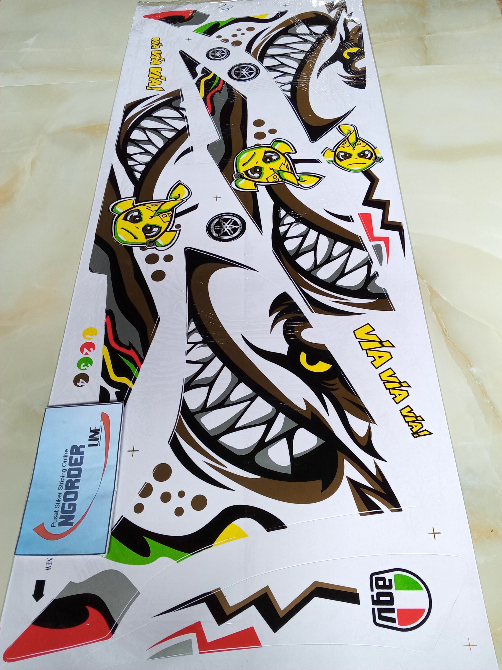 Striping Stiker Lis Variasi Motor Yamaha Jupiter Mx New 135 Njmx