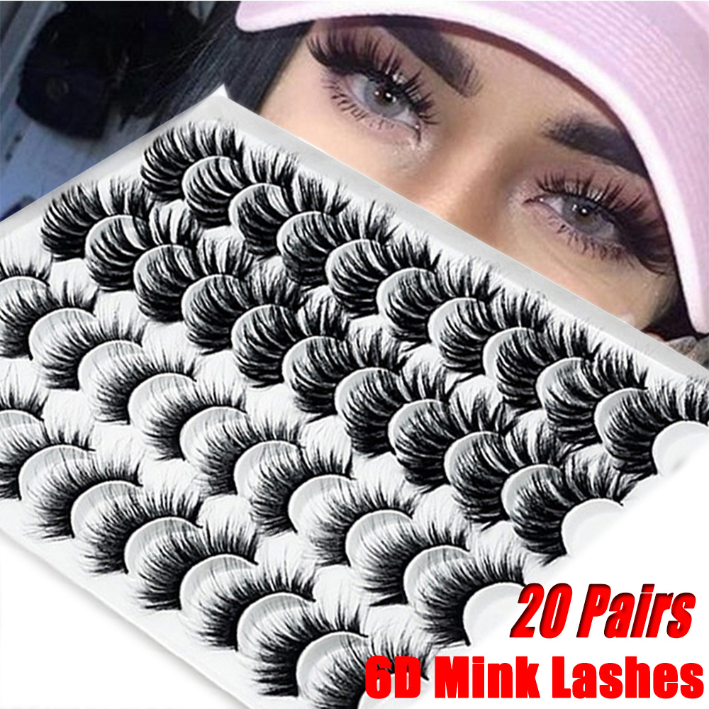 ZAOYINGGUAN Soft Sexy Fluffy Wispy ปริมาณผ้าไหม Dramatic Crisscross ดวงตาขนตา Extension ขนตาปลอมชุด Fake Eye Lashes 6D Mink Hair