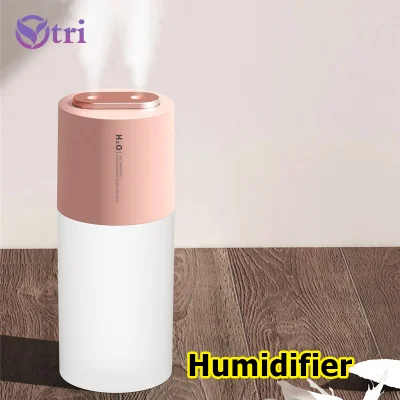 Ytri 400ml Dual Sprayer Air Humidifier 2000mAh USB Rechargeable Wireless Ultrasonic Aroma Water Mist Diffuser Light mute household small atomizer (2)