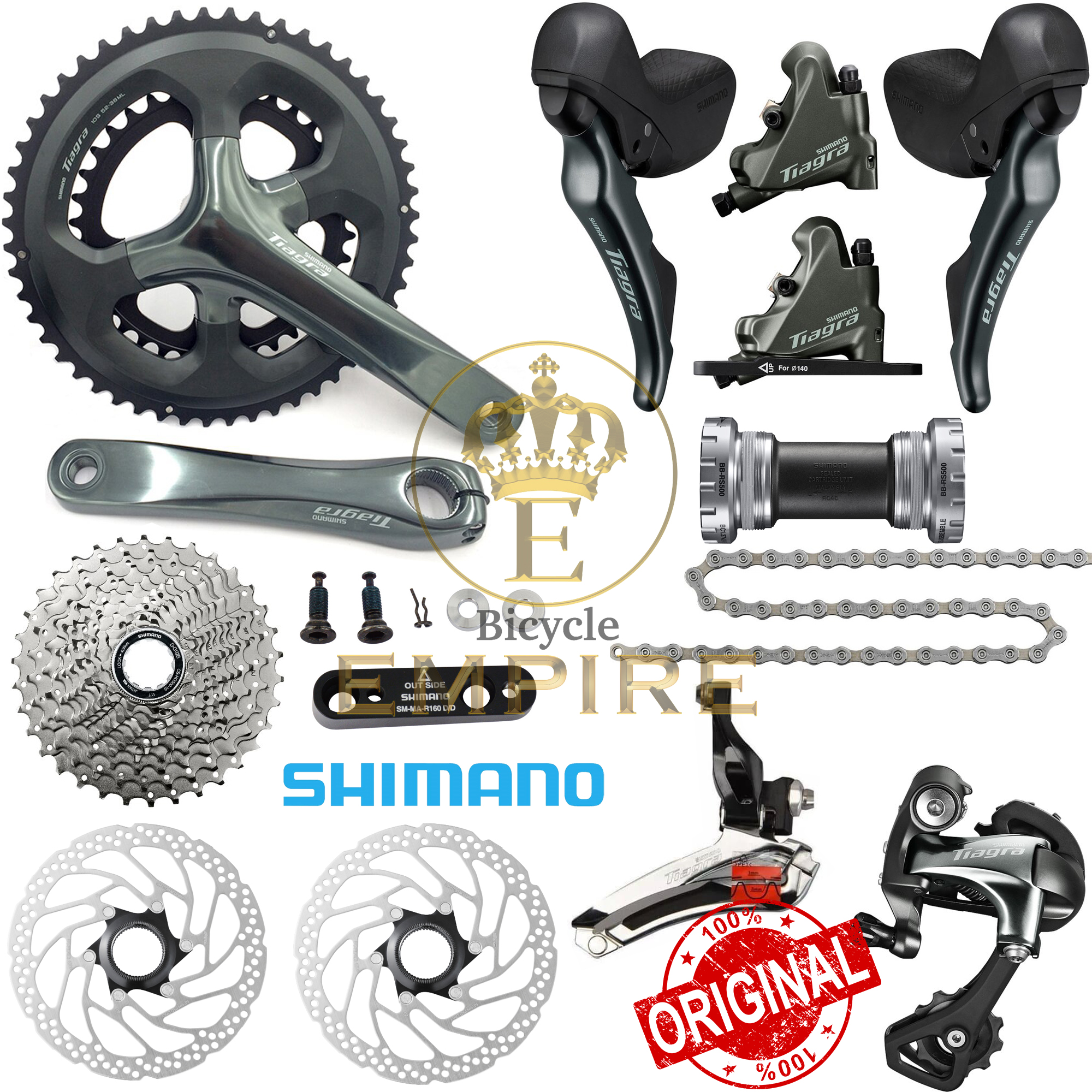 SHIMANO Tiagra 4700 four-pice set Shimano Tiagra 4700 Groupset