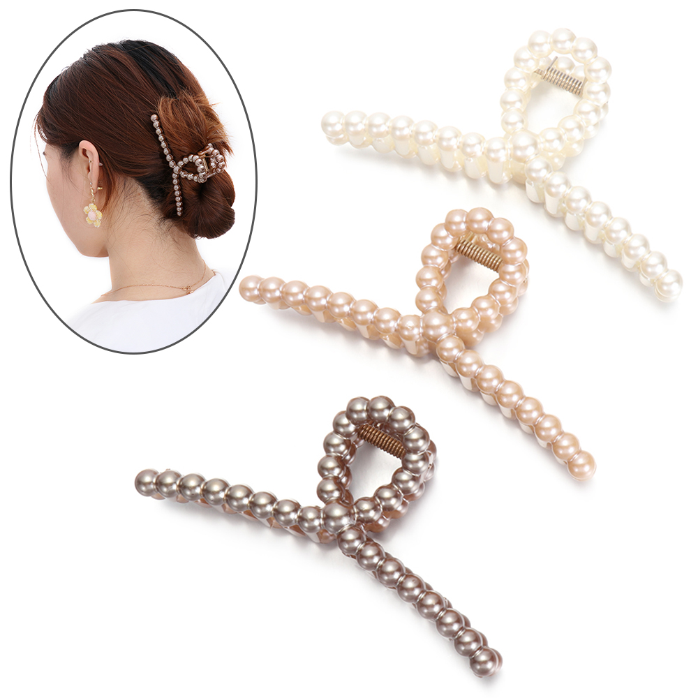 BUBBLE FASHION Big Size Headwear Girls Hairpins Hyperbole Hair Styling Barrettes Hair Accessories Hair Clips Pearls Hair Claw