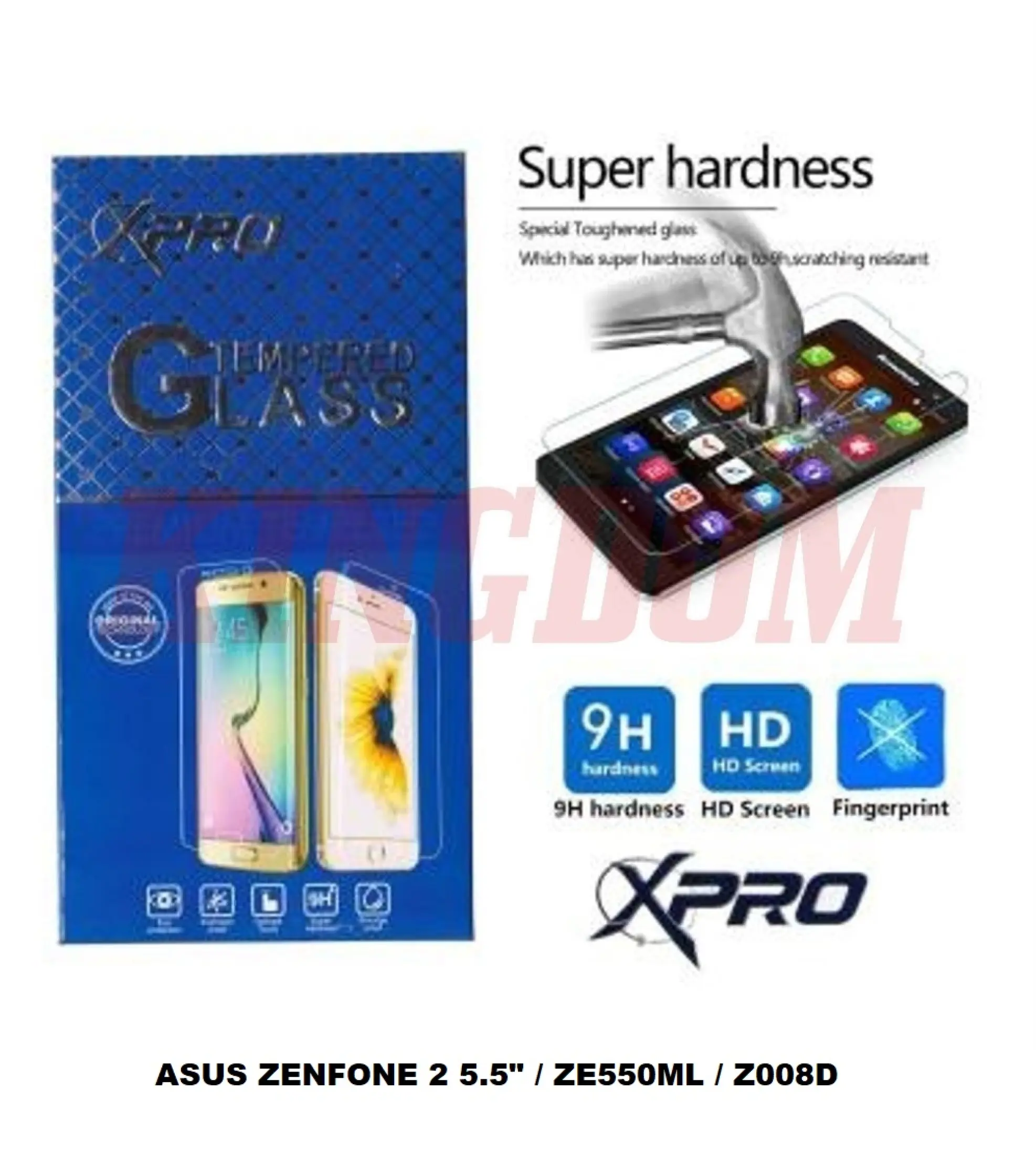 Tempered Glass Asus Zenfone 2 5 5 Ze550ml Z008d Merk Xpro Antigores Kaca Kingdom Sparepart Lazada Indonesia