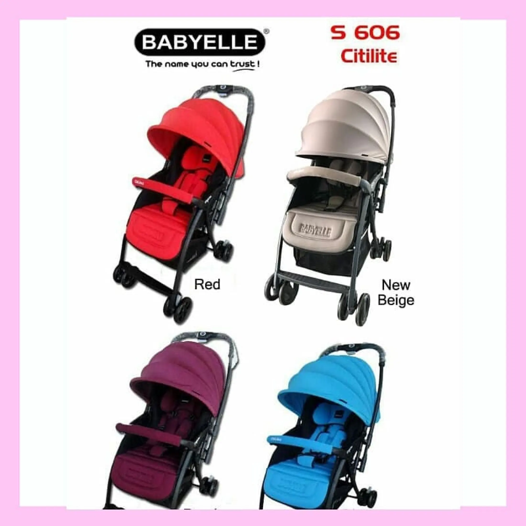 Kereta Bayi Stroller Babyelle S606 Citilite 2 Lazada Indonesia