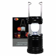 DSC - Lampu Emergency - Lentera Camping Powerbank Solar - Hitam