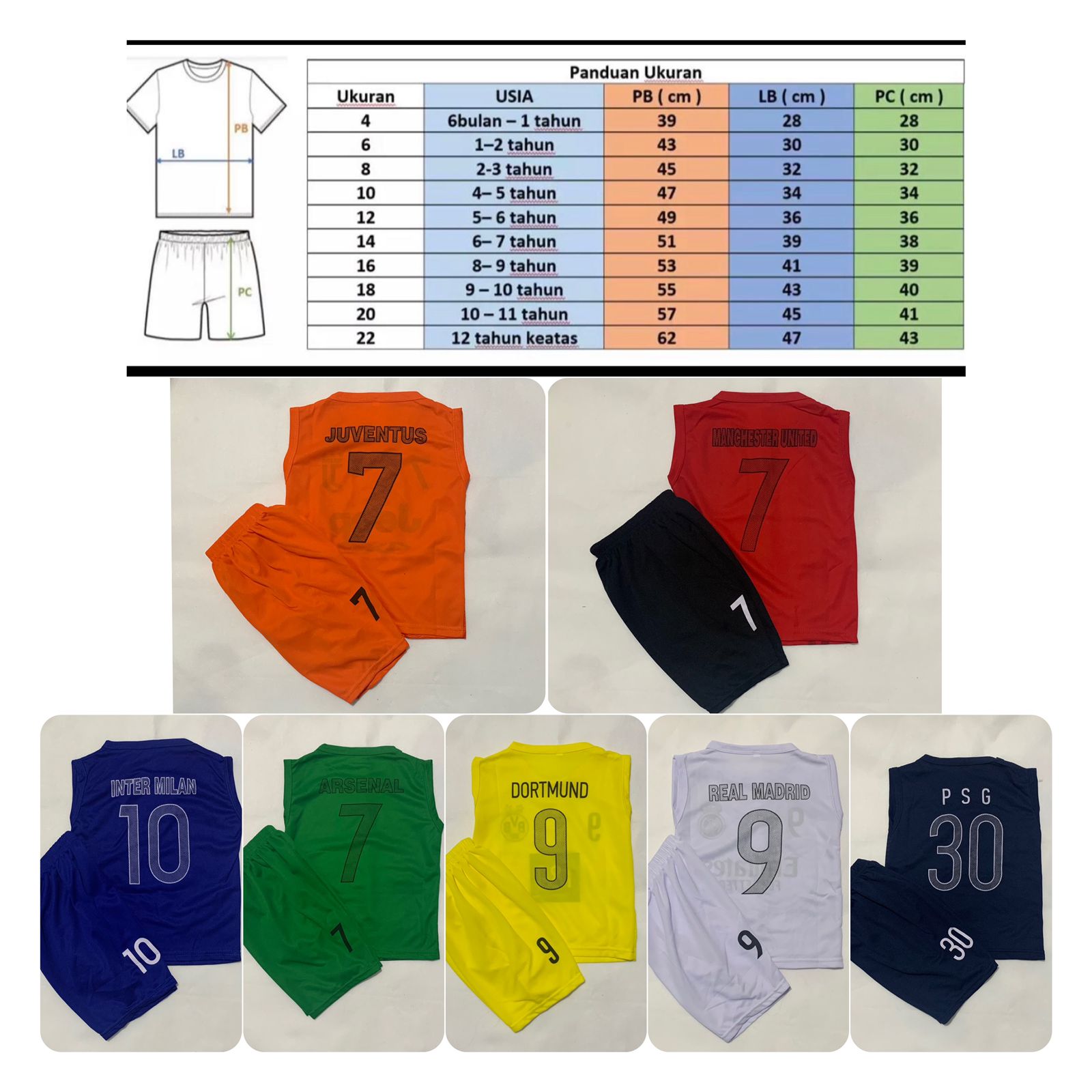 Bisa Cod Bayar ditempat / Setelan singlet bola anak termurah / Kaos bola singlet anak laki laki / kaos bola anak tanpa lengan dapat celana / singlet bola anak madrid
