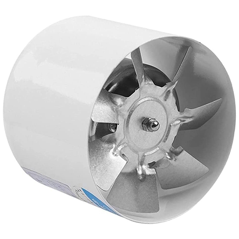 4 Inch Inline Duct Fan Air Ventilator Metal Pipe Ventilation Exhaust Fan Mini Extractor Bathroom Toilet Wall Fan