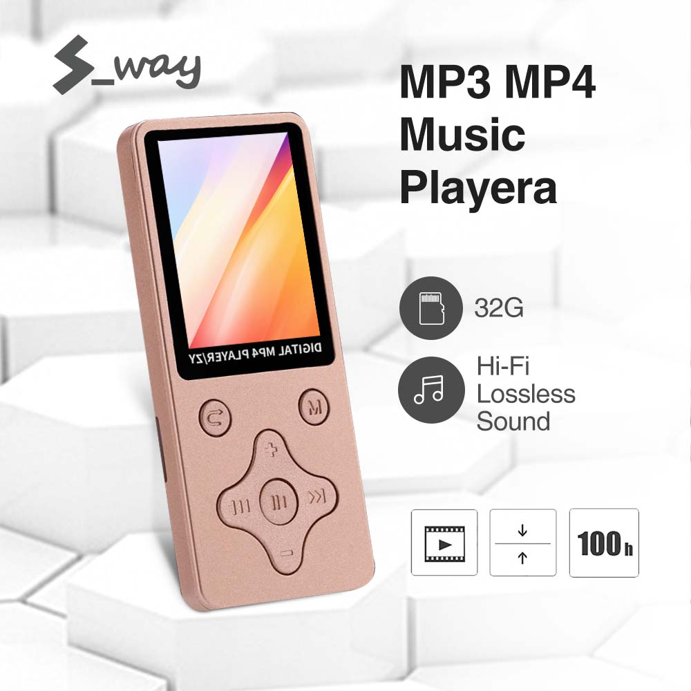 S-way Máy nghe nhạc kỹ thuật số chất lượng cao MP3 hỗ trợ đọc sách điện tử ghi FM thẻ TF - INTL
