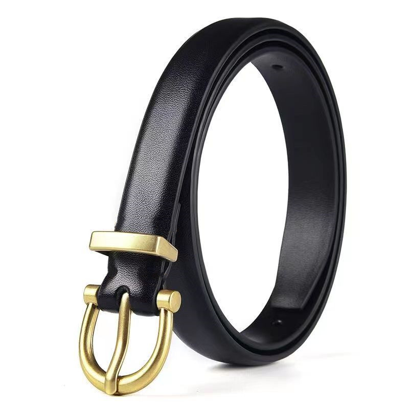 Thắt lưng nữ mặt màu đồng bản nhỏ 1.8cm - Thắt Lưng Giá Tốt