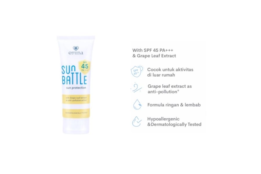 emina sunscreen spf 45