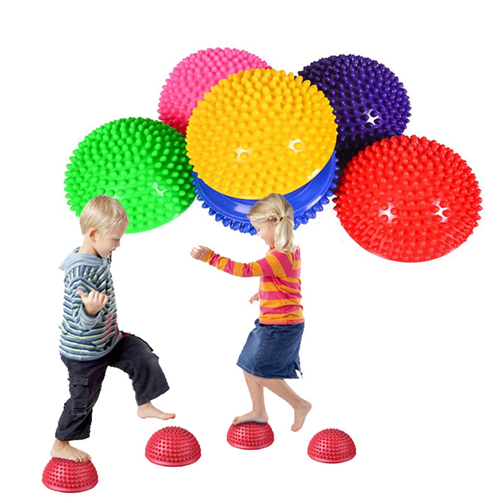 PENTU ปั๊ม Sensory ครึ่งนวด Integration อุปกรณ์ออกกำลังกายเด็กของเล่นแบบทรงตัว Hemisphere ที่เหยียบเท้าลูกบอลโยคะ