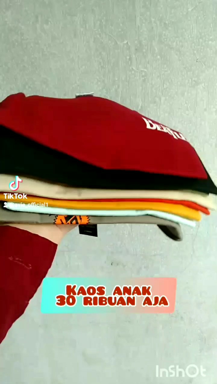 Baju Kaos Anak Laki-laki Motif Karakter Depan Belakang Usia 1-12 Tahun