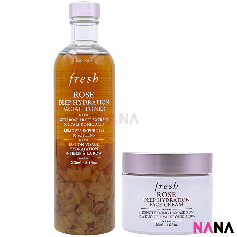 Fresh Rose Deep Hydration Facial Toner 250ml + Rose Deep Hydration Face Cream 50ml ราคา 1,580 บาท*ส่งฟรี