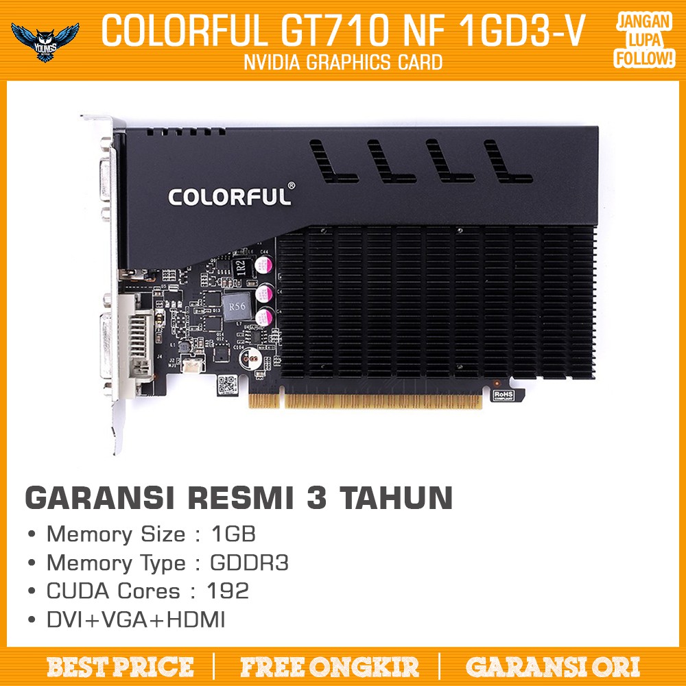 Colorful gt 710 nf 1gb online ddr3