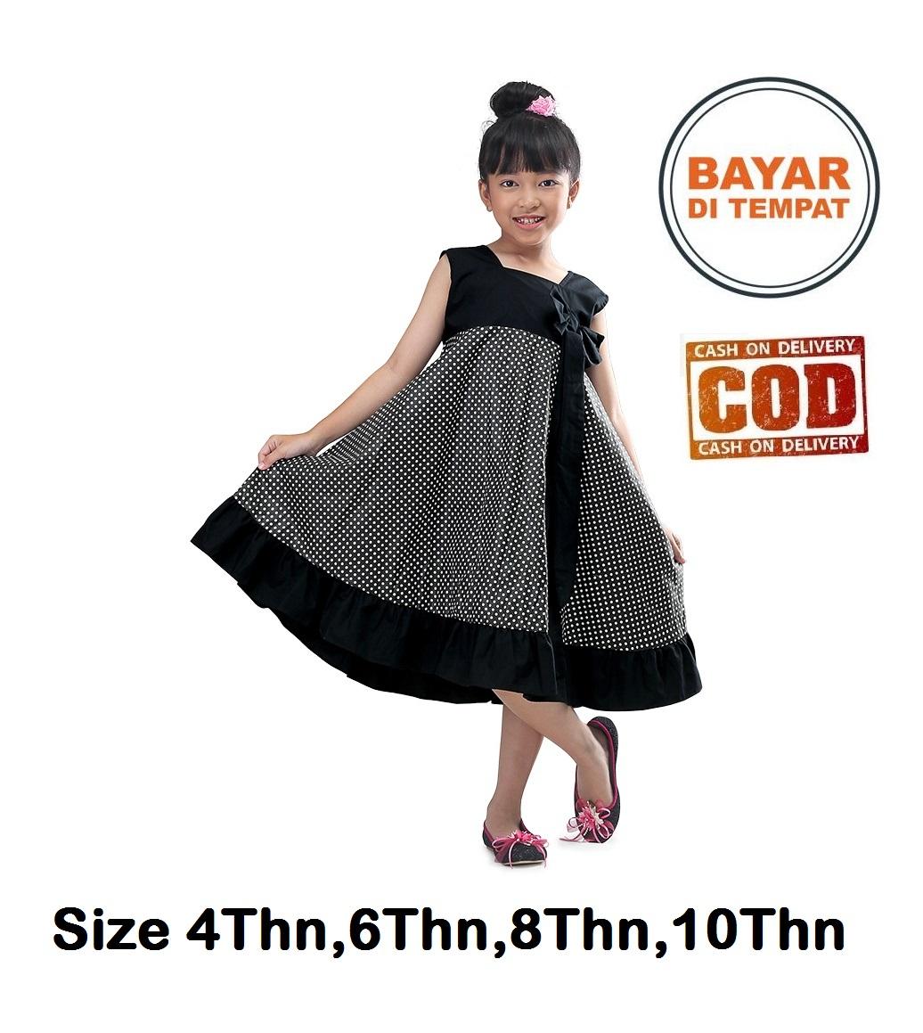 Infikids Dress Pesta Anak Perempuan Umur 4 10 Tahun Iwx897 Hitam Grosir Baju Pesta Anak Perempuan Murah