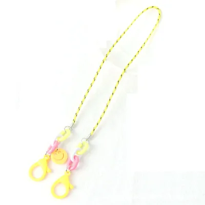 SDFSF Cute Smiley Shape Protect Ears Adjustable Glasses Rope Glasses Chain Anti-lost Chain Glasses Neck Lanyards (1)