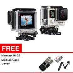 GoPro HERO4 Silver Free Memory16GB + 3 Waypod + Medium Case