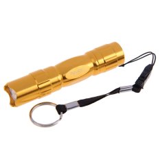 HAOFEI Mini Flashlight 3W AA 300LM Torch Light Lamp Outdoor Camping Gold New - INTL