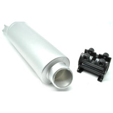 Knalpot Turbospoke Knalpot Racing Sepeda Motocross 3 Motocard - Silver