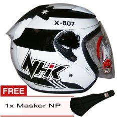 NHK R6 X 807 (Putih Hitam Merah) + Gratis Masker NP
