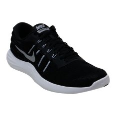 Nike Men`s Lunarstelos Running Shoes - Black-MetallicSilver-Anthracite-White