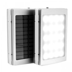 Power Bank Solar - Charger 30000 mAh and LED - Powerbank Solar Putih