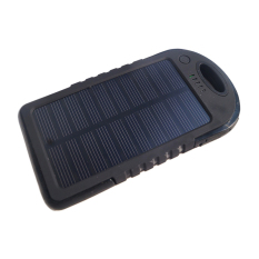 Power Bank Solar Tenaga Surya 9900mAh - Hitam BEST SELLER