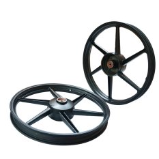 PSW Velg Racing Supra 100 Palang 6 Miring 17x140 - 17x160 Hitam