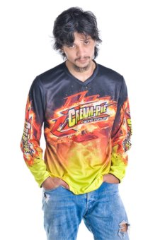 Sakha29 Design Kaos Motor Cross/Trail Creampie Kuning