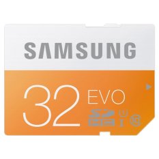 Samsung SDHC EVO 32GB Class 10 48MB/s High Speed SD Memory Card untuk Kamera Digital DSLR Sony, Canon, Nikon - Orange